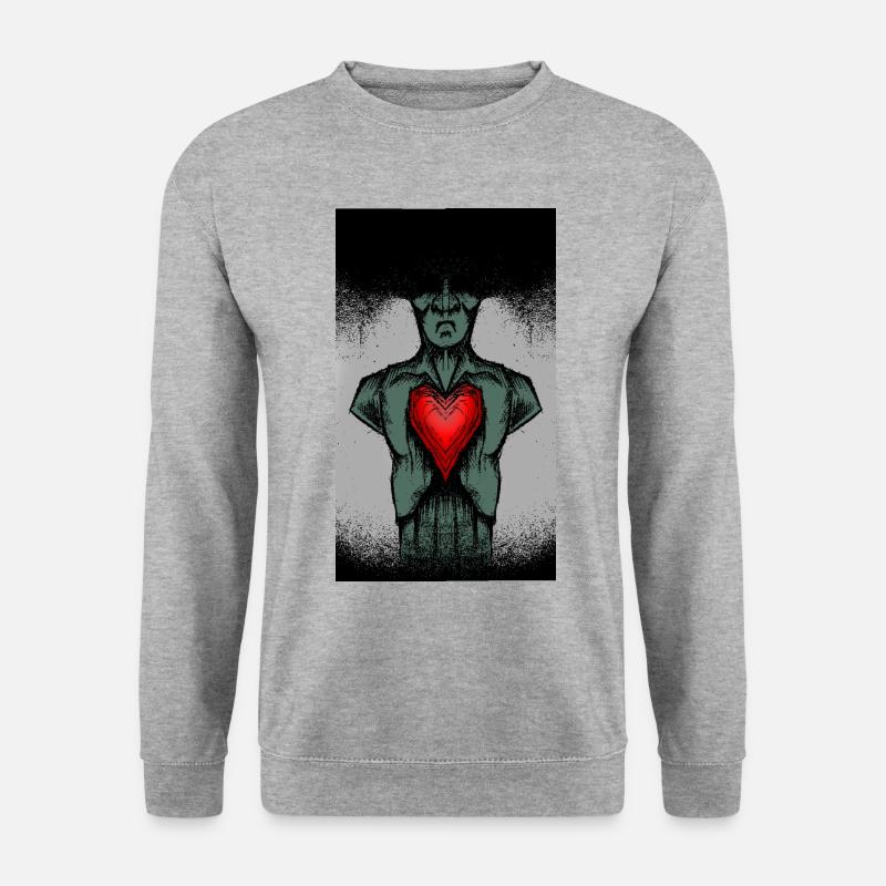 Undead but in Love - Unisex Pullover - Weißgrau meliert