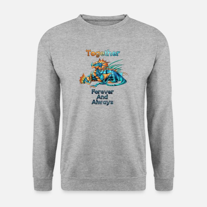 Das Leben einer Hydra - Unisex Pullover - Weißgrau meliert
