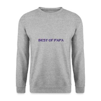 HAPPY BIRTHDAY DAD. DAD. FATHER's DAY. FATHER - Unisex Sweatshirt - salt & pepper - Front - Alina (178cm) & Michal (187cm)