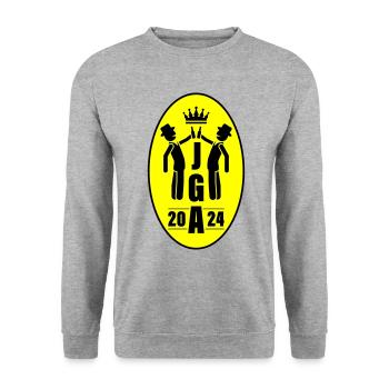Bachelor Party 2024 Bachelor Party - Unisex Sweatshirt - salt & pepper - Front - Alina (178cm) & Michal (187cm)