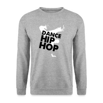 Dance HIPHOP - Unisex Sweatshirt - salt & pepper - Front - Alina (178cm) & Michal (187cm)