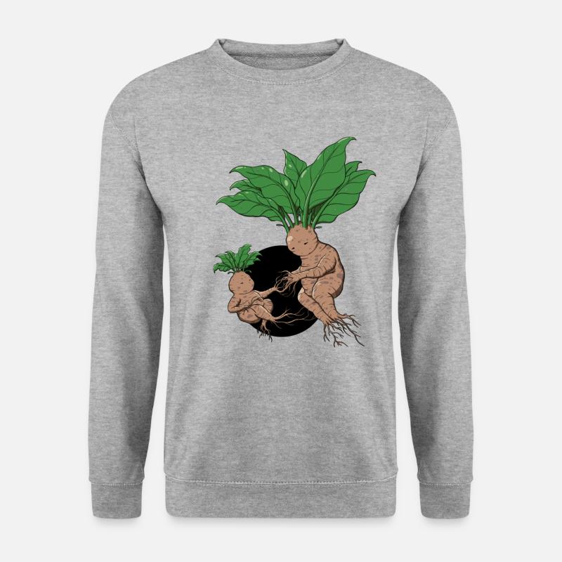 Kreation - Unisex Pullover - Weißgrau meliert