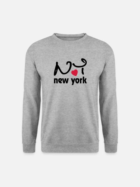 I Love New York - Sweat-shirt Unisexe - gris chiné