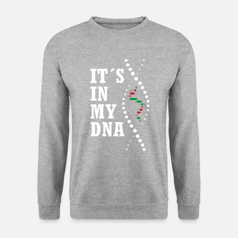 Trading Trader DNA - Unisex Pullover - Weißgrau meliert