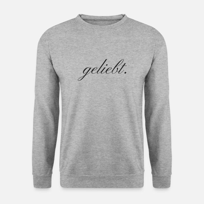 geliebt. - Unisex Pullover - Weißgrau meliert