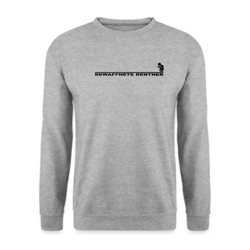 Rentner mit Linie schwarz png - Unisex Pullover