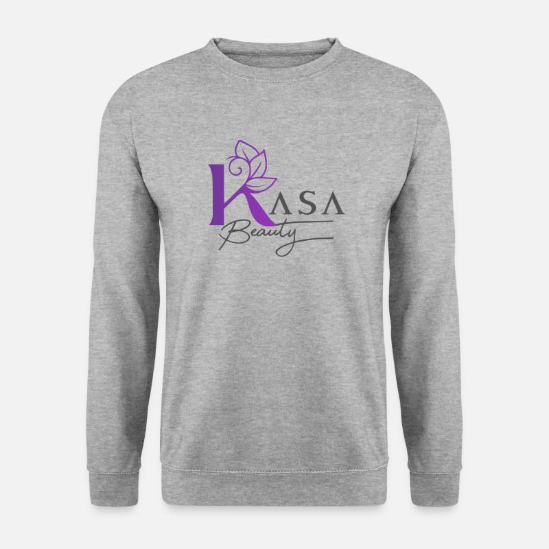 Kasa Logo farbverlauf - Unisex Pullover - Weißgrau meliert