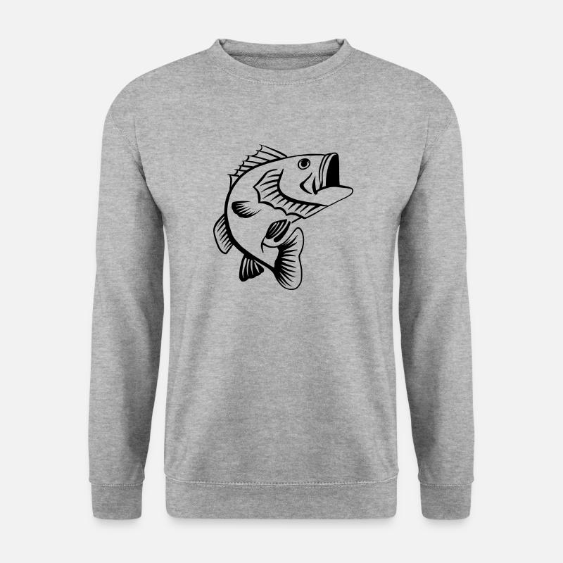 Barsch - Unisex Pullover - Weißgrau meliert