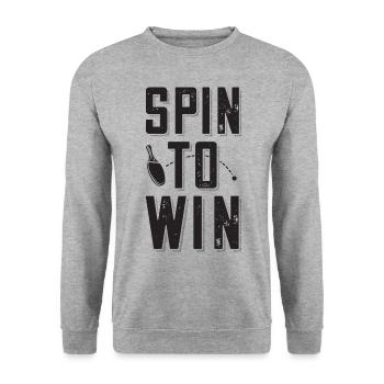 Spin To Win Tenue de ping-pong Joueur de ping-pong - Sweat-shirt Unisexe - gris chiné - Devant - Alina (178cm) & Michal (187cm)