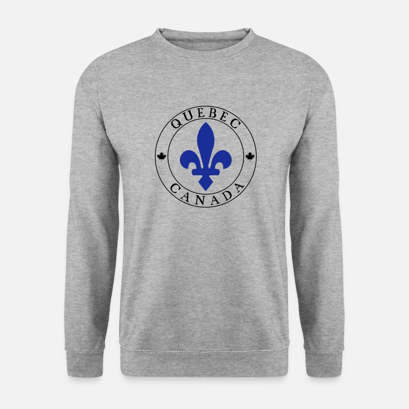 Quebec - Unisex Pullover - Weißgrau meliert