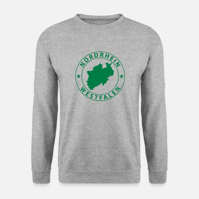 Nordrhein-Westfalen - Unisex Pullover - Weißgrau meliert