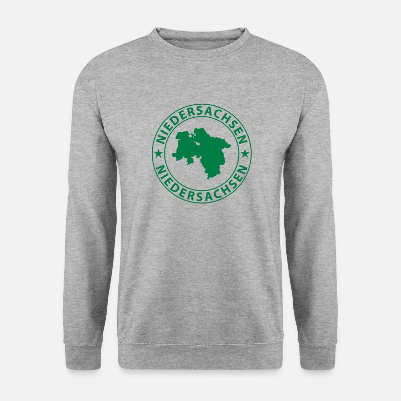 Niedersachsen - Unisex Pullover - Weißgrau meliert