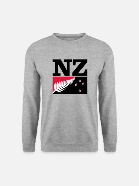 New Zealand - Unisex Pullover - Weißgrau meliert