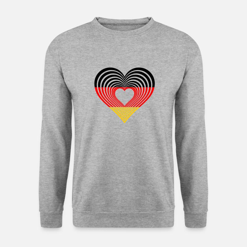 Deutschland - Unisex Pullover - Weißgrau meliert