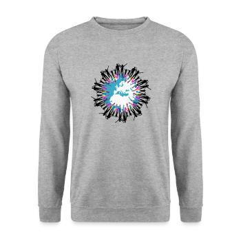 Environmental protection Climate protection - Unisex Sweatshirt - salt & pepper - Front - Alina (178cm) & Michal (187cm)