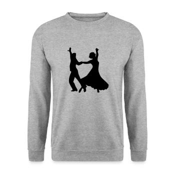 Dance dance dance couple - Unisex Sweatshirt - salt & pepper - Front - Alina (178cm) & Michal (187cm)