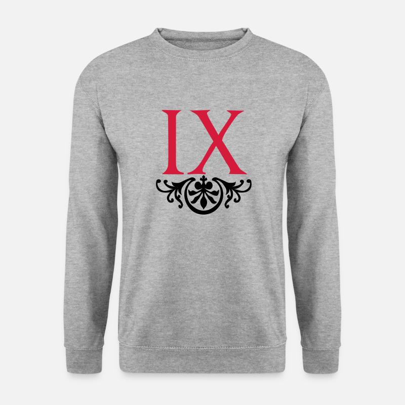 IX - La Neuvieme - Unisex Pullover - Weißgrau meliert