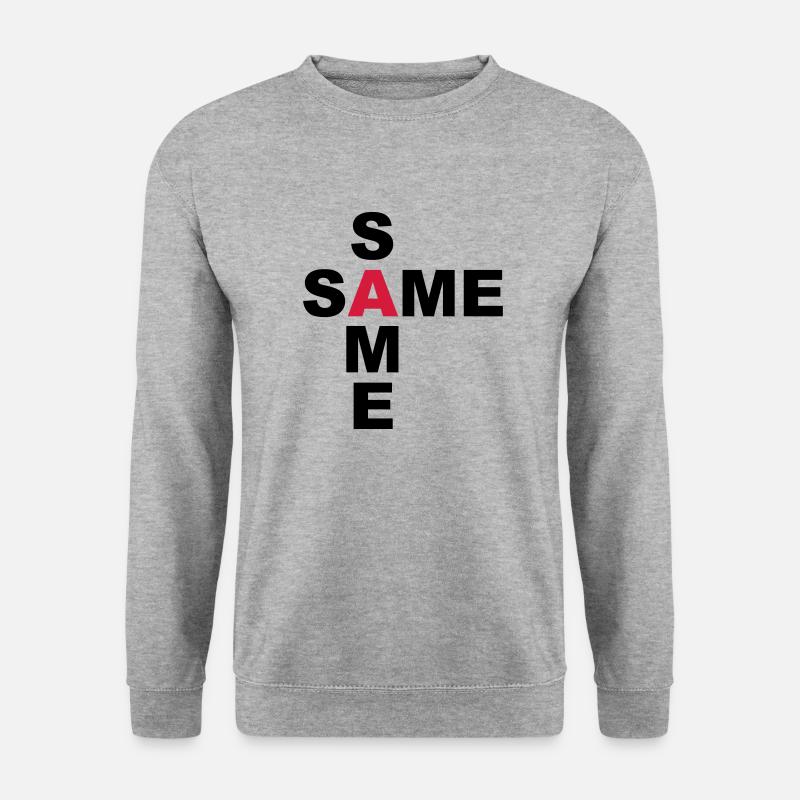 SAME SAME but different - Unisex Pullover - Weißgrau meliert