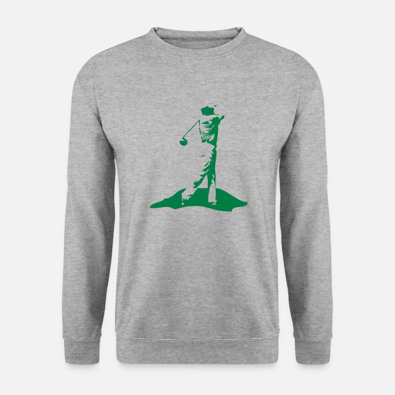 golfeur_1 - Unisex Pullover - Weißgrau meliert