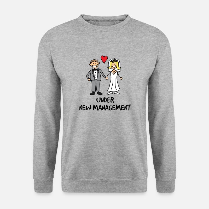 Wedding - Under New Management - Unisex Pullover - Weißgrau meliert