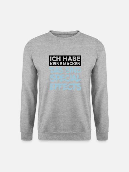 keine_macken_special_effects_2 - Unisex Pullover - Weißgrau meliert