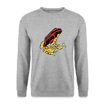 Tree climber frog Poison poison frog PoisonDartFrog 7 - Unisex Sweatshirt - salt & pepper - Front - Alina (178cm) & Michal (187cm)