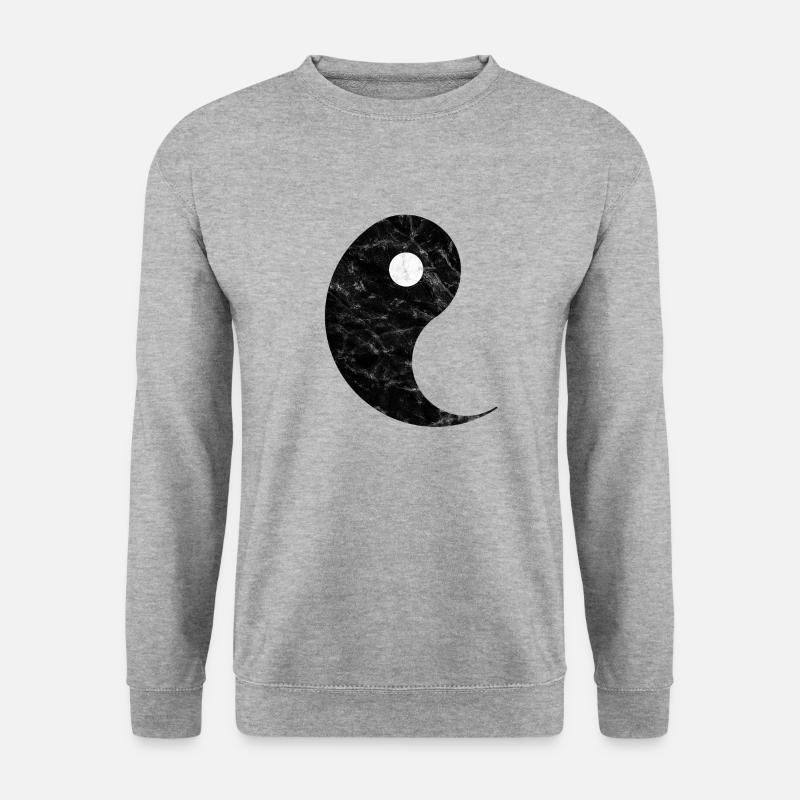 Yin Yang, look partenaire, couples, Saint Valentin, - Sweat-shirt Unisexe - gris chiné