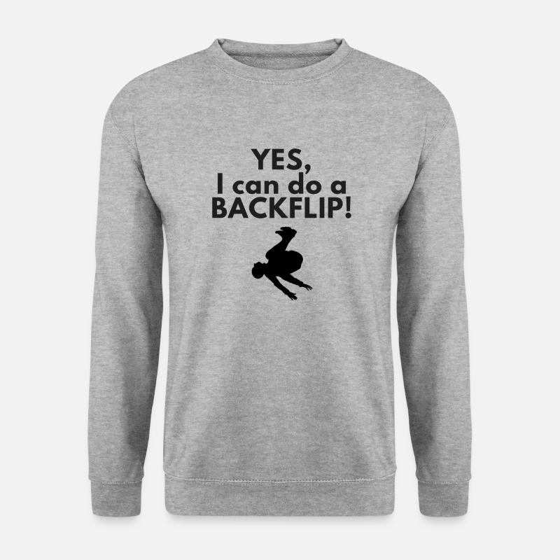 Backflip - Unisex Pullover - Weißgrau meliert