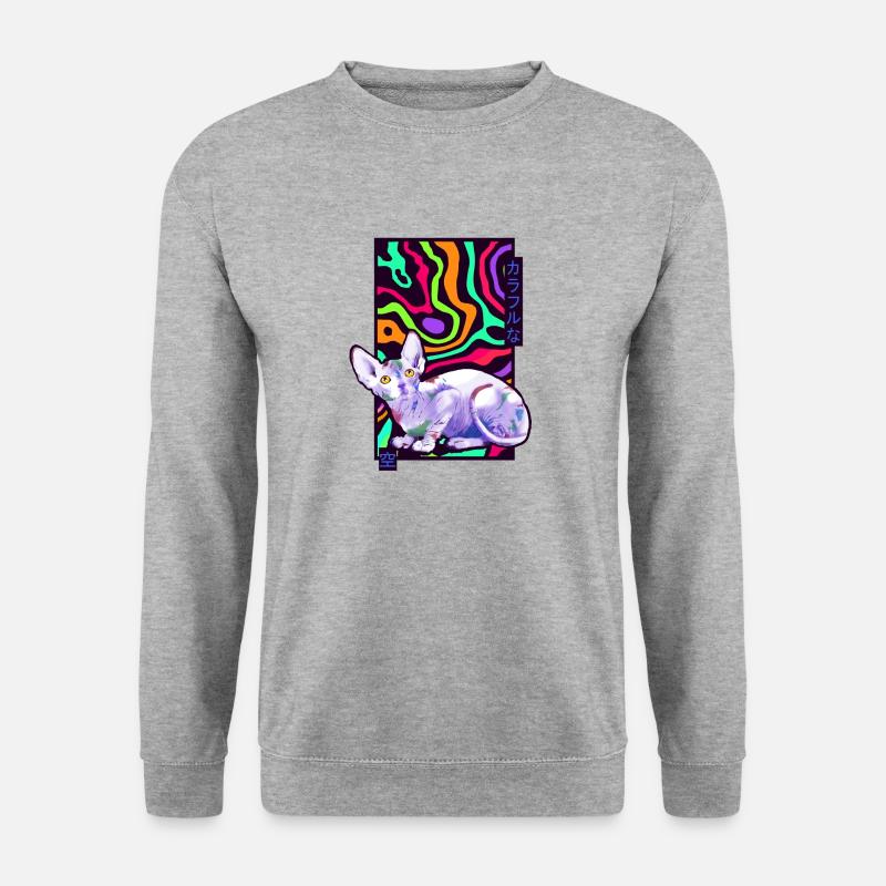 Sphynx Colours Cat - Unisex Sweatshirt - salt & pepper