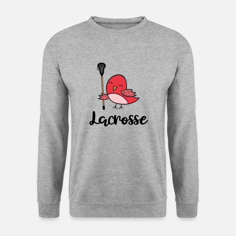 lacrosse lacrosseschläger lacrosse-lax - Unisex Pullover - Weißgrau meliert