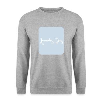 Laundry Day - Unisex Sweatshirt - salt & pepper - Front - Alina (178cm) & Michal (187cm)