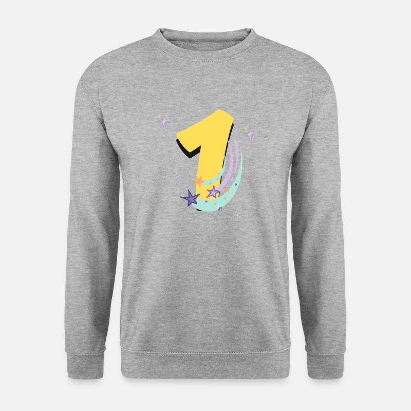 1. Jubiläumsraum - Unisex Pullover - Weißgrau meliert