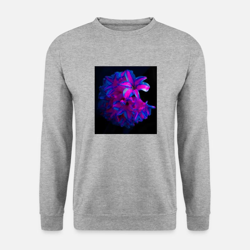 psychedelische Hyazinthe - Unisex Pullover - Weißgrau meliert