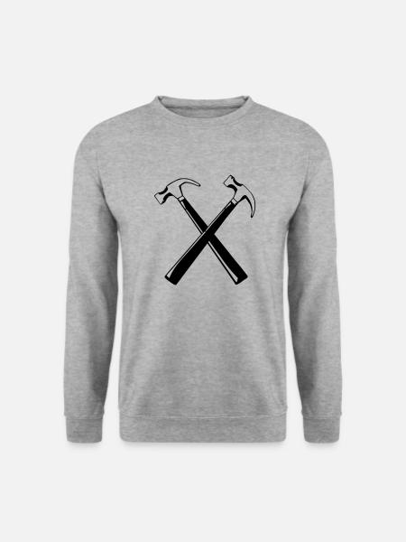 Hammer - Unisex Pullover - Weißgrau meliert