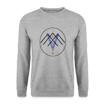 Mountain of Ventura - Unisex Sweatshirt - salt & pepper - Front - Alina (178cm) & Michal (187cm)