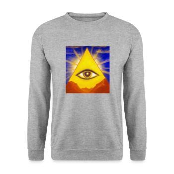 Illuminati - Unisex Sweatshirt - salt & pepper - Front - Alina (178cm) & Michal (187cm)