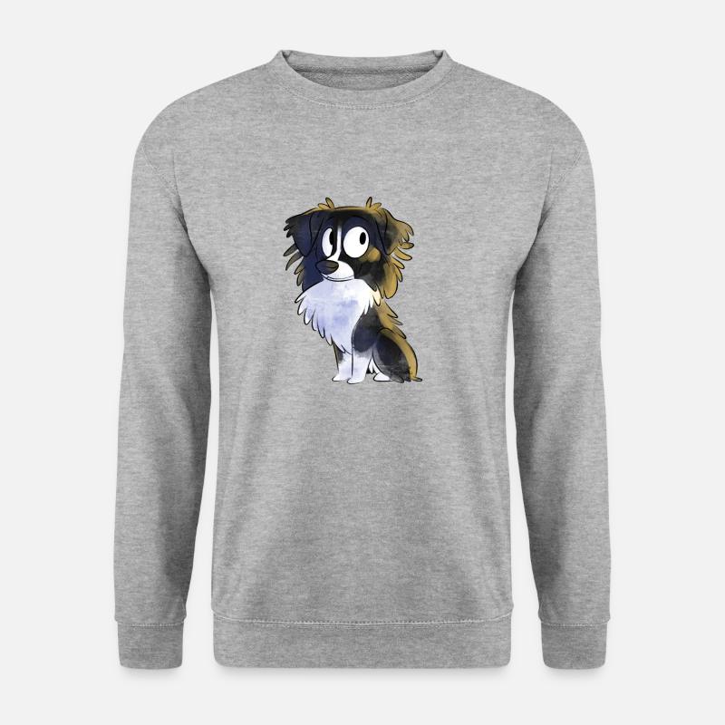 Chibi Australian Shepherd - Black - Unisex Sweatshirt - salt & pepper