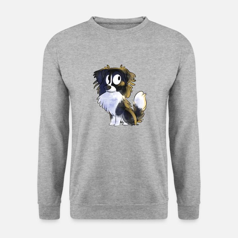 Chibi Australian Shepherd - Black - Unisex Sweatshirt - salt & pepper