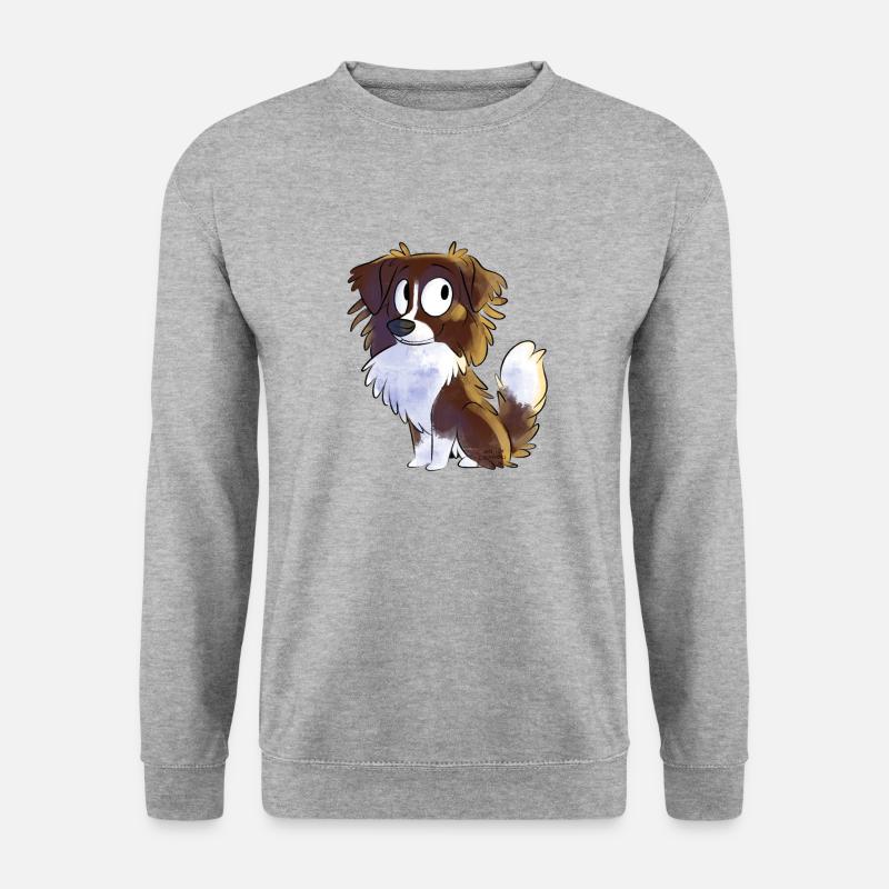 Chibi Australian Shepherd - Red - Unisex Sweatshirt - salt & pepper