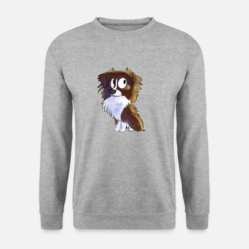 Chibi Australian Shepherd - Red - Unisex Sweatshirt - salt & pepper