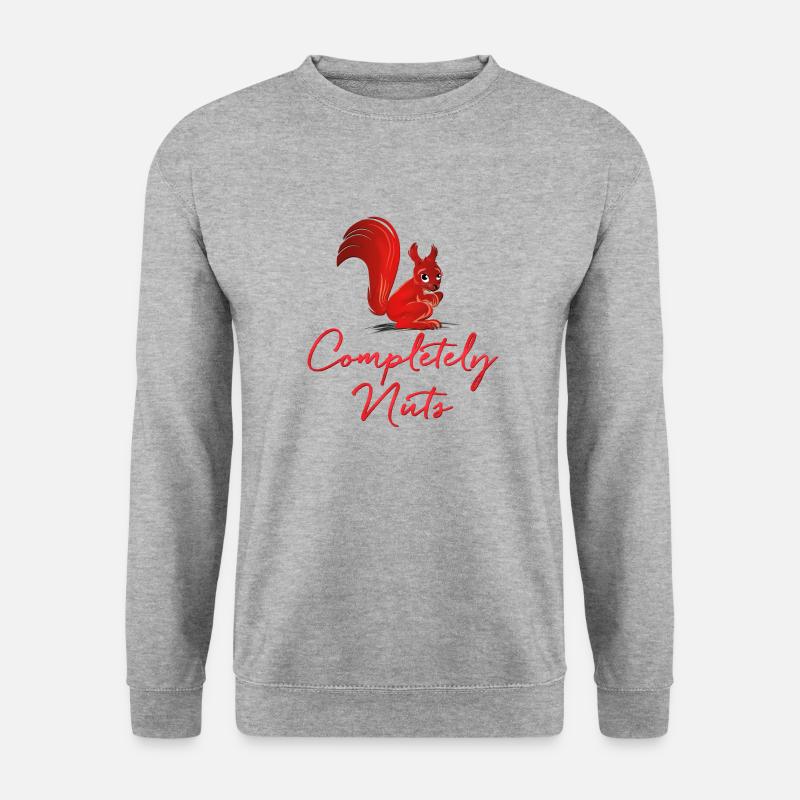 completely nuts this squirrel - Unisex Sweatshirt - salt & pepper
