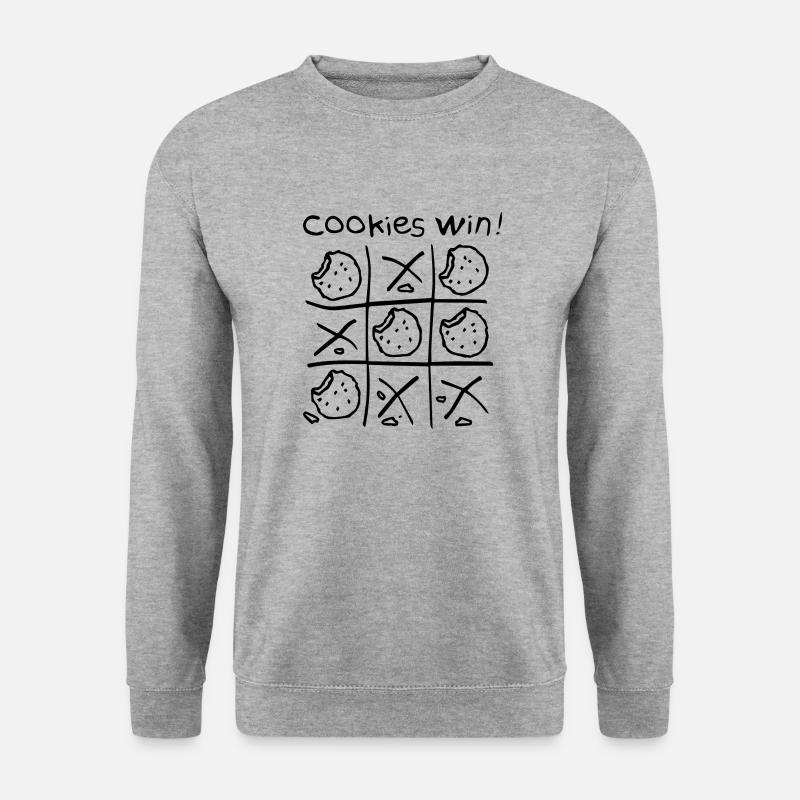 boardgame chess backgammon game night - Unisex Pullover - Weißgrau meliert