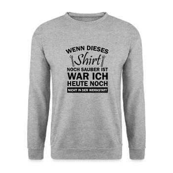 Handwerker Handyman Handwerk Werkzeug Baustelle - Unisex Pullover - Weißgrau meliert - Vorne - Alina (178cm) & Michal (187cm)