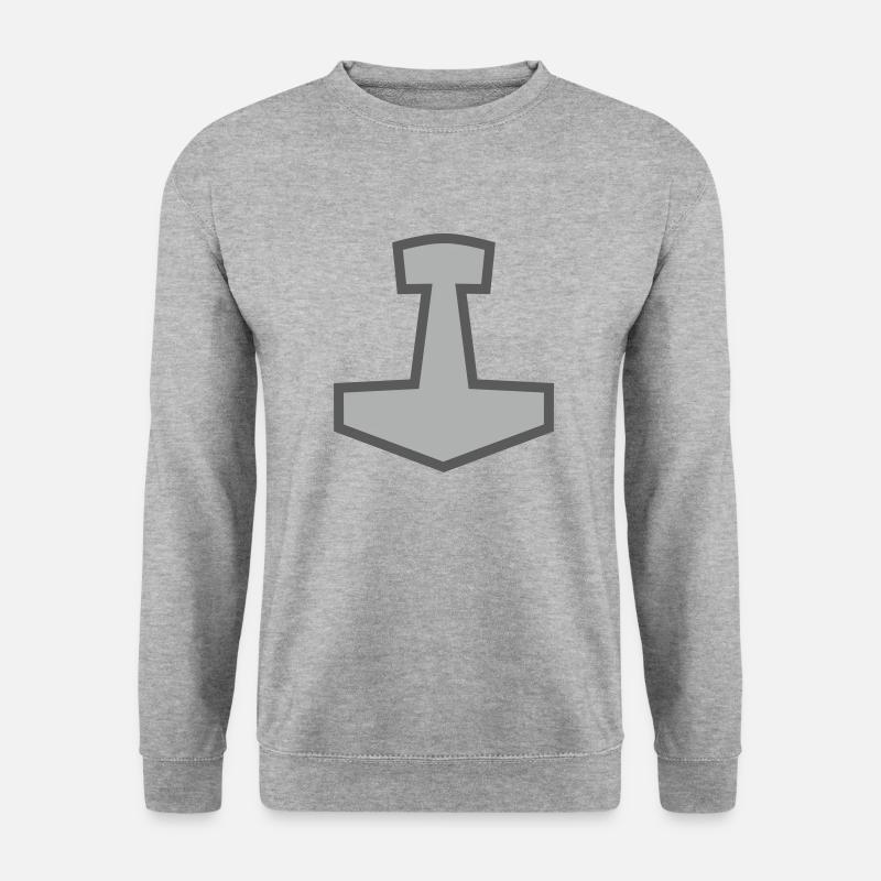 Mjölnir - Unisex Pullover - Weißgrau meliert