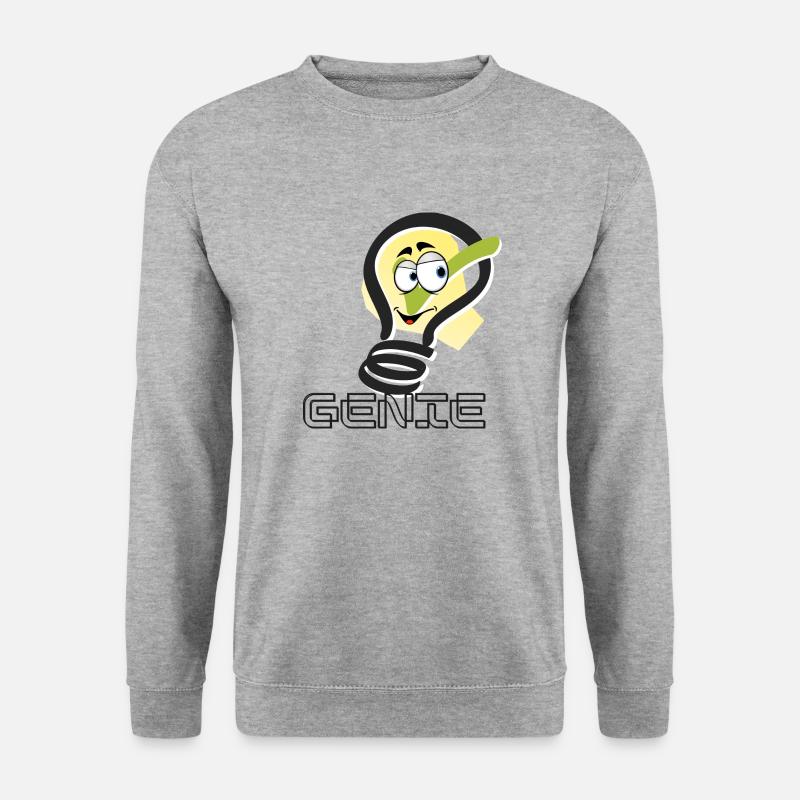 GENIE - Unisex Pullover - Weißgrau meliert