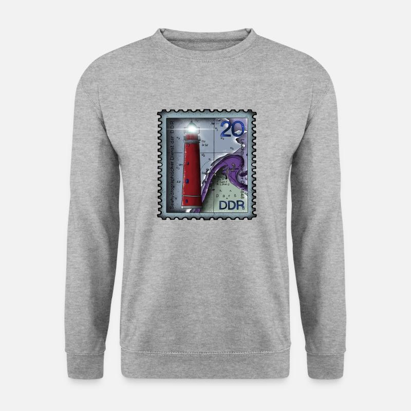 Lighthouse Stamp - Unisex Sweatshirt - salt & pepper