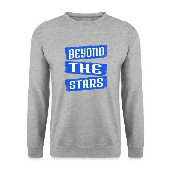jokes gift idea fun cool space travel awesome - Unisex Sweatshirt - salt & pepper - Front - Alina (178cm) & Michal (187cm)