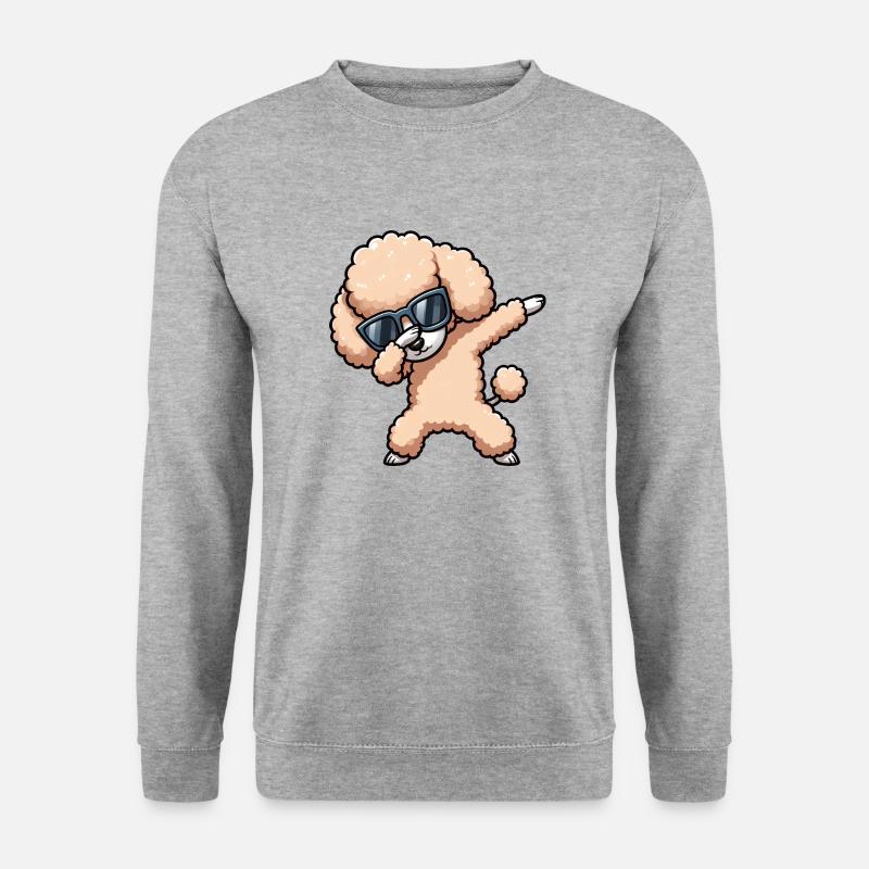 Cool Poodle Dab Pose Funny - Unisex Sweatshirt - salt & pepper