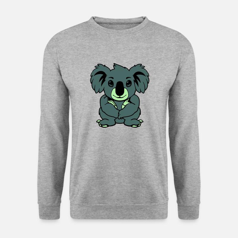 Koala Ours Bande Dessinée Animal - Sweat-shirt Unisexe - gris chiné