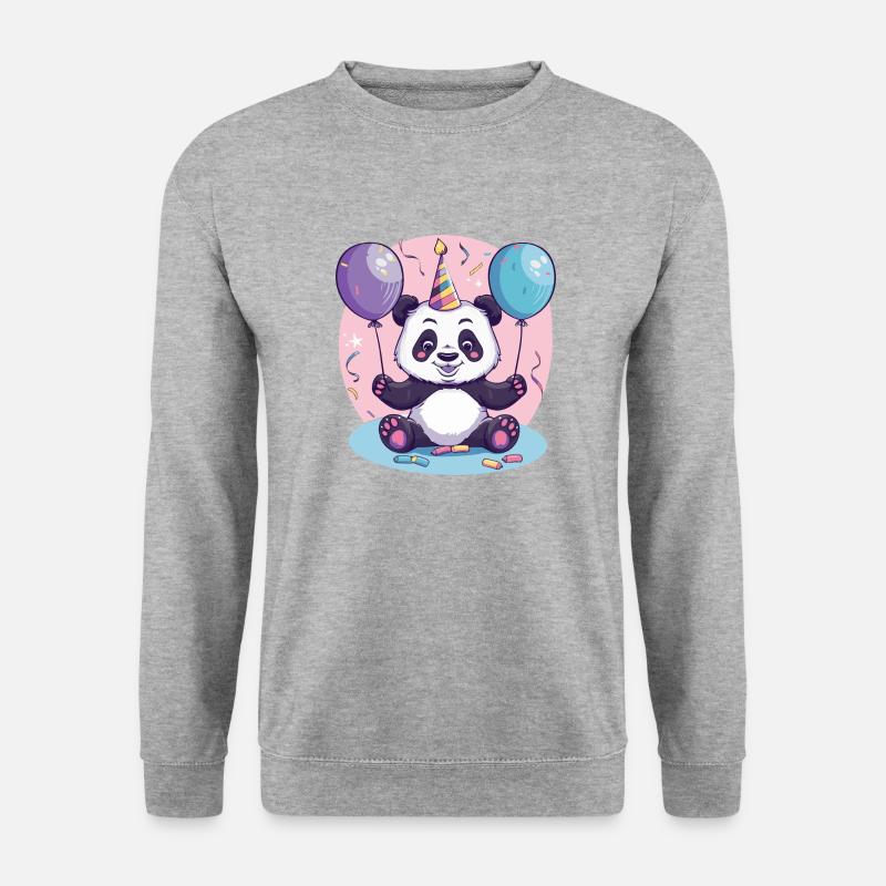 Panda Birthday Comic - Unisex Sweatshirt - salt & pepper